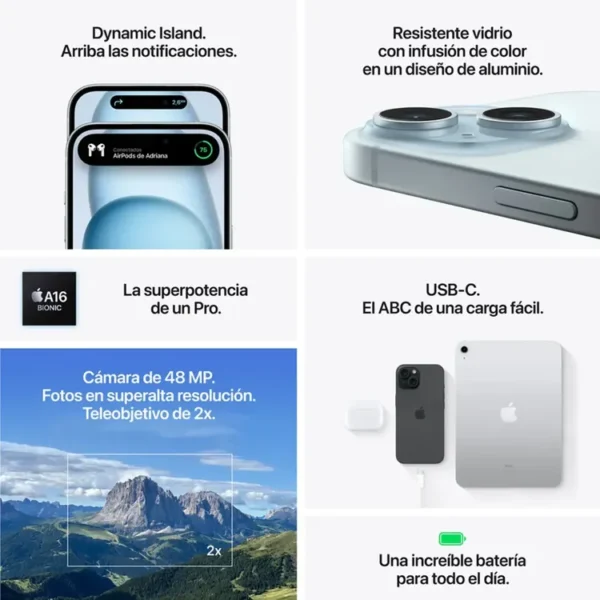 IPHONE 15 128GB FÍSICA - Imagen 3