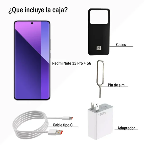 REDMI NOTE 13 PRO+ 5G 8RAM 256GB - Imagen 2